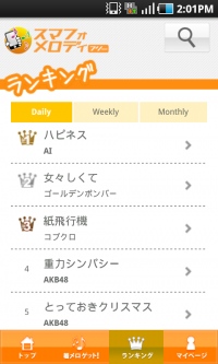 ランキングページ