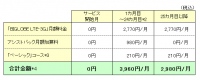 「BIGLOBE LTE・3G」“ライトMプラン”とセットの場合