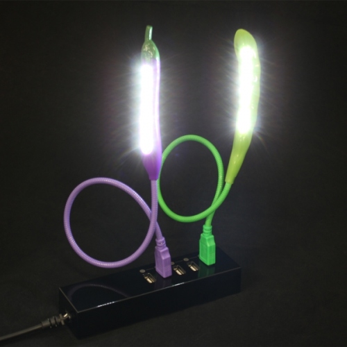 【上海問屋】野菜がライトになっちゃった　USB　LEDライト　ナスとサヤエンドウ　販売開始