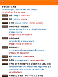 医療専門用語を多数収載