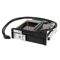 【上海問屋】ハードディスクを簡単増設　USB3.0ポートつきSSDと2.5/3.5インチHDD対応　リムーバブルエンクロージャー販売開始