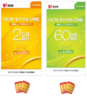 利用スタイルにあわせて通信容量や速度を自由に選択できる「OCN モバイル ONE」の料金値下げ・機能拡充について