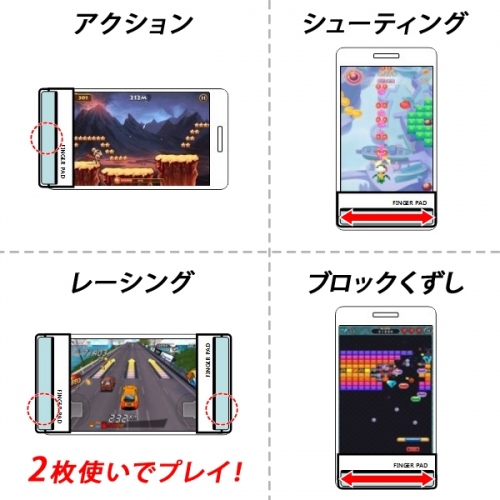 【上海問屋】スマホでのシューティングゲームで大活躍　液晶に触らずにゲームするから汚れず邪魔にならない　静電式タッチパネル用フィンガータッチパッド　販売開始　