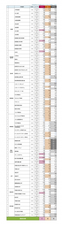 調査結果表(縦長)