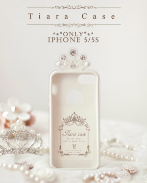 Happymori、ティアラをイメージしたiPhone 5／iPhone 5s用ケース発売！　～柔らかいのに強靭なハイドロカーボンポリマー製～