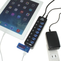 【上海問屋】USB3.0で高速データ転送が可能　個別電源スイッチがついた7ポートUSBハブ　販売開始