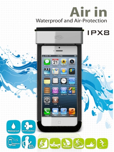 最高水準の防水規格に準拠したiPhone5対応スマートフォンケース『Air In IPX8 Waterproof case for iPhone5』販売開始。