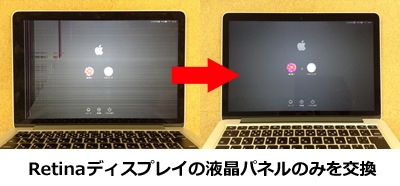 マック専門のリペアショップ「Mac Repair.jp」が、新サービスを開始。5万円以下でMacBook Pro Retinaディスプレイ液晶のみの交換が可能に