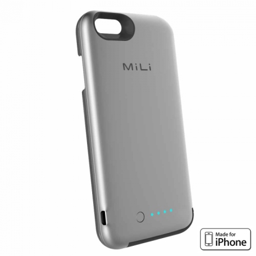 Apple認証iPhone6用バッテリーケース。3500mAhバッテリー、Lightningケーブル収納型『MiLi Power Spring6』待望のデビュー