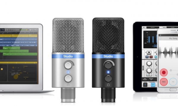 [NAMM 2015] IK Multimedia、ポータブルなラージ・ダイアフラム・デジタル・マイク iRig Mic Studio を発表。