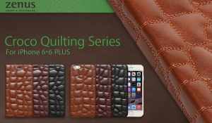 ZENUS iPhone 6／iPhone 6 Plusケース Croco Quiltingシリーズ