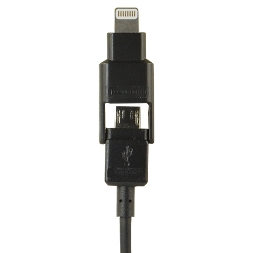 AndroidスマートフォンからiPhone6や6Plus、iPad Air2まで使える！Lightningコネクタ変換アダプタ付属microUSBケーブル