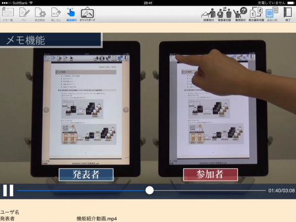 タブレット端末で実現するペーパーレス会議システム「SONOBA COMET」インターネットに対応したVer2.0が7月8日に販売開始！