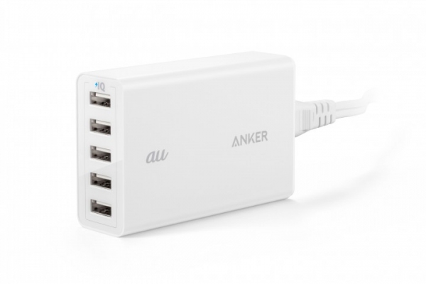 全米No.1 USB充電ブランドAnker®、auとのコラボレーション製品「Anker® 5ポートUSBチャージャー」をリリース