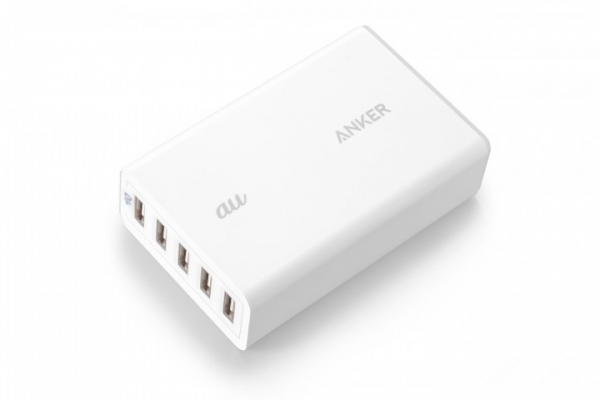 全米No.1 USB充電ブランドAnker®、auとのコラボレーション製品「Anker® 5ポートUSBチャージャー」をリリース