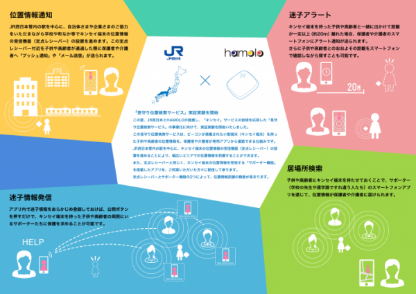 JR西日本と共同で「見守り位置検索サービス」の実証実験を開始