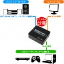 【上海問屋】HDMI入力から音声を分離　光デジタル　または　アナログとして出力　HDMI　1.4対応　音声分離器　販売開始