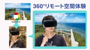 室内に居ながら全く別の世界へ！360度リモート空間体験