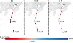 図1：受信レベルマップ