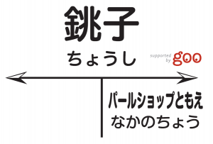 図1：銚子駅看板デザイン