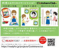 料理おすそわけサービス立ち上げのためクラウドファンディングReadyforで資金調達を開始しました。