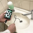 【上海問屋限定販売】見えない場所をスマホで確認　固定ワイヤーで高い所まで届く　スマホで確認できるマイクロスコープ(内視鏡) 5m　販売開始