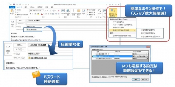 Outlook用添付ファイル圧縮・暗号アドイン『め～る達人 Pro for Outlook』をリリース