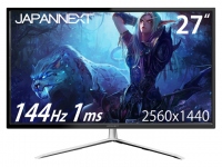 WQHD 144Hz 1ms FreeSync 27型ゲーミングモニター 2560×1440ドット IPS-AHVAパネル「JN-IPS27144WQHD」発表