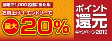 抽選で1,000名様に最大でご購入金額20％分のドスパラポイントをプレゼント　ドスパラ『20%ポイント還元キャンペーン』を開始