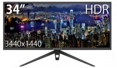 34型UWQHD HDR対応ウルトラワイド液晶モニター 100Hz VAパネル「JN-VG34100UWQHDR」を発表