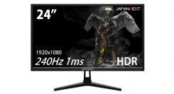 JAPANNEXTが24型1920×1080FHD解像度 240Hz1ms FreeSync対応  ゲーミングモニター「JN-24GTM240FHDR」を発表