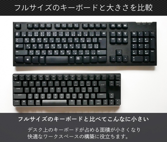 【上海問屋限定販売】無駄のないシンプルなデザイン　省スペースで快適なタイピングを両立したメカニカルキーボード　販売開始