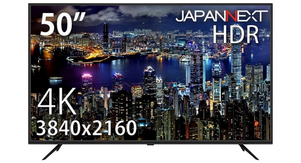 JAPANNEXTがHDR対応50型4K液晶モニター 「JN-VT5000UHDR」を12月29日（火）に新発売