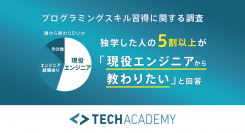 20〜30代を対象にプログラミングのスキル習得に関する調査を実施 独学した人の5割以上が「現役エンジニア」から教わりたいと回答