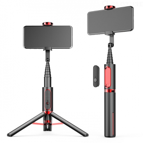 【入荷しました！】自撮り、リモートワークに。マルチアングル セルカ棒 Tripod Selfie Stick【アルミ合金・耐荷重15kg・リモコン・超軽量】