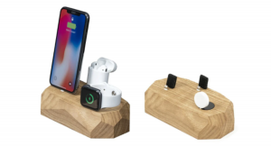 【大人気につき再入荷！】OAKYWOOD「3 in 1ドック」ポーランド発の木工製品。Apple製品をまとめて充電！【人気品薄製品】