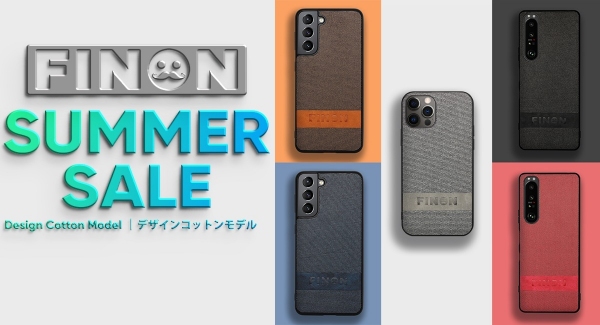 サマーセール開催‼​​ 2％ポイント還元​​‼ ​​FINONの人気​​スマホケース【​デザインコットンモデル】が最大で39%OFF‼ Amazonにてセール中