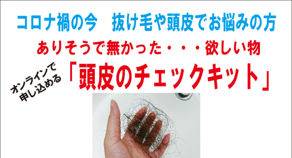 ありそうでなかったもの!自宅から申し込める「頭皮チェックキット」が誕生!コロナ禍で抜け毛が増えた・・・というお悩み急増中!　キャンプーファイヤーにて情報公開中!