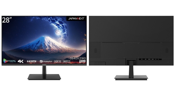 JAPANNEXTがIPSパネル搭載28インチ 4K解像度(3840x2160)、PIP/PBP対応液晶モニターを 3月31日(金)に発売