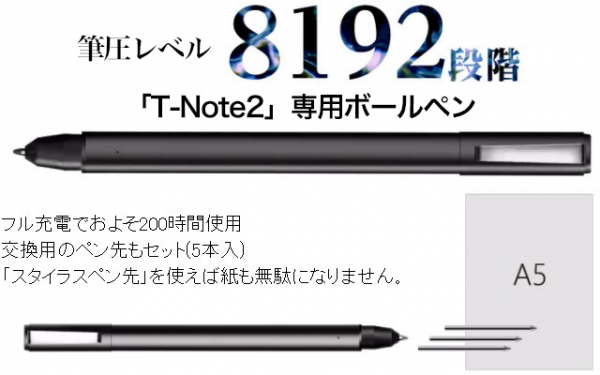 【ツバメノート社推奨デジタル文具】累計6,263台の販売実績！バージョンアップした『T-Note2』が大好評につきCAMPFIREにて再公開!!