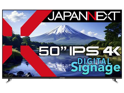 JAPANNEXTがIPSパネル搭載50インチ 4K解像度の大型液晶モニターをAmazon.co.jp限定 49,980円で4月5日(金)に発売