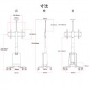 JAPANNEXTが最大75インチのサイネージ設置に対応した電動昇降式大型液晶モニタースタンドを88,880円で5月31日(金)に発売