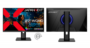 JAPANNEXTが27インチ TNパネル採用 165Hz対応で昇降式多機能スタンド搭載のWQHDゲーミングモニターを32,800円で6月14日(金)に発売