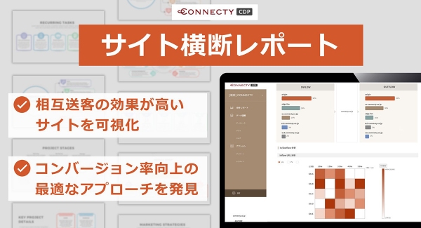 コネクティ、CV率向上のユーザーインサイトを発見するサイト横断レポート機能を「CONNECTY CDP」でリリース