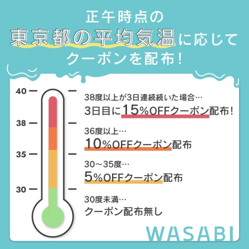 暑いほどお得！WASABIの夏割キャンペーン