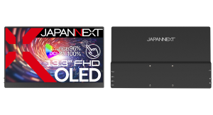 JAPANNEXTが13.3インチの有機EL(OLED)パネルを採用したフルHDモバイルディスプレイ2機種(タッチ有/無)を8月9日(金)に発売