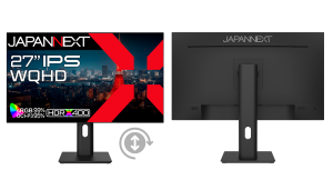 JAPANNEXTが27インチ IPSパネル搭載 昇降式多機能スタンド搭載のWQHD液晶モニターをAmazon限定 28,980円で8月16日(金)に発売