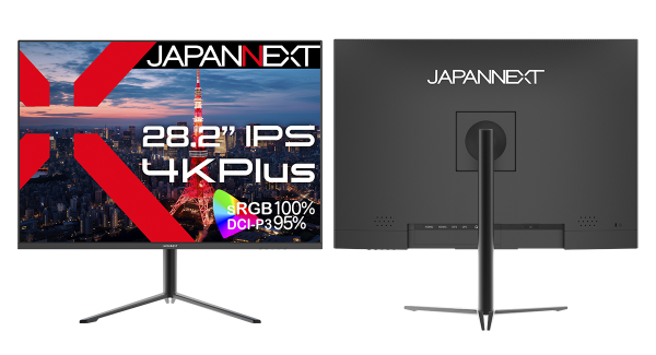 JAPANNEXTが28.2インチ IPSパネル搭載 4K Plus(3840x2560)解像度の液晶モニターを49,980円で9月6日(金)に発売