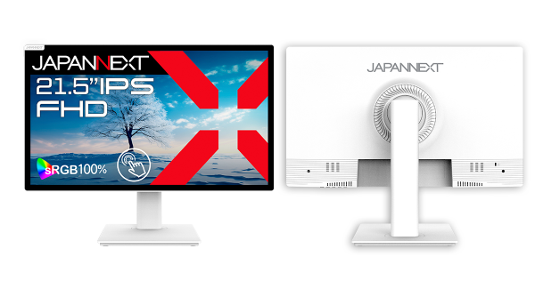 JAPANNEXTが21.5インチ IPSパネル搭載 マルチタッチに対応したホワイトカラーのフルHD液晶モニターを29,980円で9月6日(金)に発売