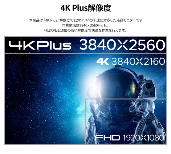 JAPANNEXTが28.2インチ IPSパネル搭載 4K Plus解像度の液晶モニターをAmazon限定 44,480円で9月6日(金)に発売